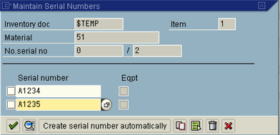 sap serial number profile is missing for material in plant