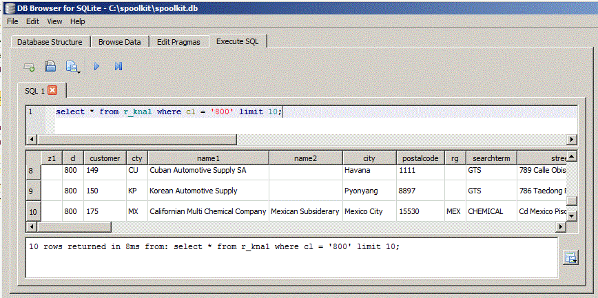 sqlite stored procedures